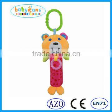 Babyfans new style Baby Cute Bear Cartoon Shaped Plush Educational soft Rattle Toys china factory wholesale