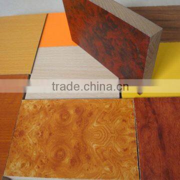 Solid and wood grain melamine mdf colours