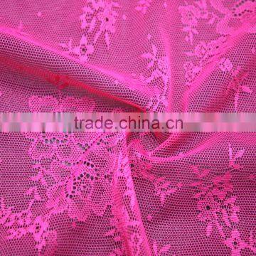 New design graceful floral jacquard mesh textile fabric for women underwear sexy