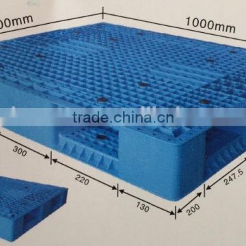 Heavy duty 4 way double sided plastic pallet