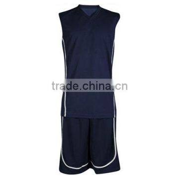 Basketball Sleeveless T-Shirt and Short Navy Blue