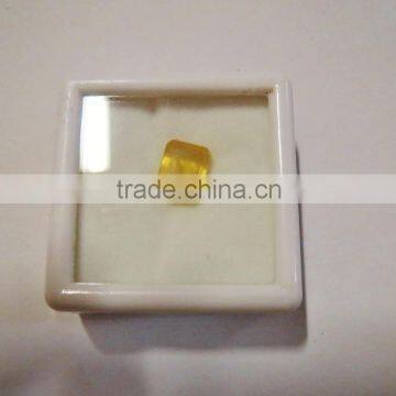 4.21 Carat Certified Natural Yellow Sapphire Ring Stone photo-2