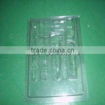 PVC vacuum forming blister toy packing tray,OEM design