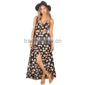 Korean chiffon floral applique lace bodycon club summer midi dress