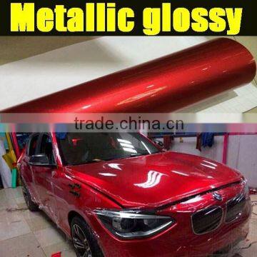 High Quality metallic glossy vinyl film with air bubble free