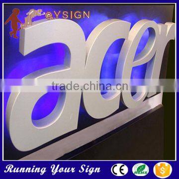 outdoor seamless stainless steel led backlit letter sign                        
                                                Quality Choice