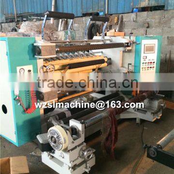 Glue Paper PVC fabric roll slitting machine