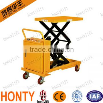 Hot sell Movable Manual or Electric Motor scissor pallet lift