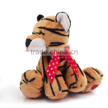 High qualtity plush tiger mingencustom factory china