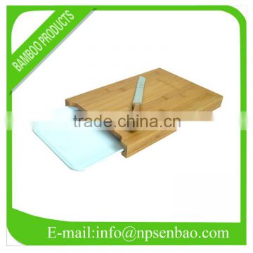 Bamboo Cutting Board with Melamine tray