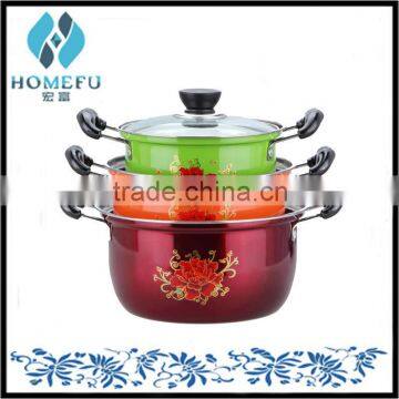 hot new products for 2015 color stainless steel non-stick cookware set as seen tv                        
                                                Quality Choice