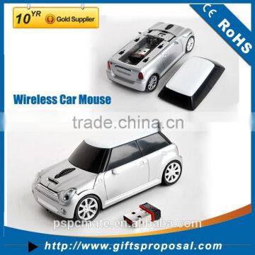 Mini Car Shape 2.4G wireless mouse with mini usb Receiver