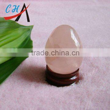 wholesale gemstone eggs&30mm rose quartz eggs