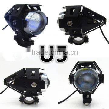 WEIKEN 15W Black Moto Motorcycle Bullet Led Headlight/ Motorcycle Spar Accessories photo-2