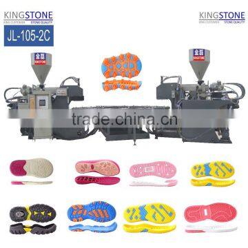 Plastic injection machine 2 color rotary soles