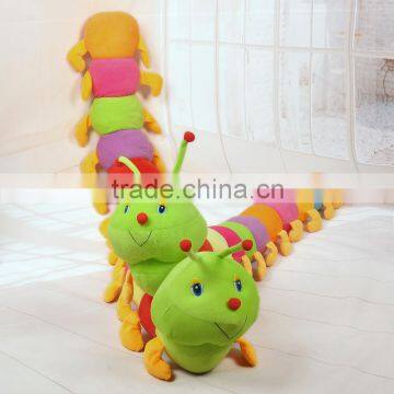 Colorful Soft Plush Educational Catepillar Cushion Promotion Toy photo-2