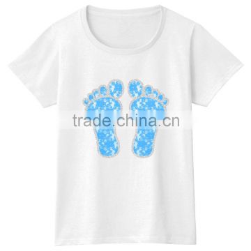 CSTAR 100% cotton summer women short sleeve O-neck custom tshirt