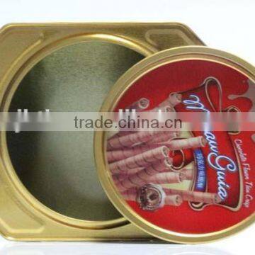  China/ express/ 2014new export/health/Solid/Clamshell Cookies tin boxes/cans/pots for gum/mints/candy/Cookies