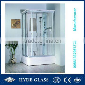 China 6mm tempered shower room shelf glass price