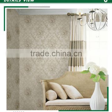 expensive printing non woven wallpaper, whisper gray royal damask wall sticker for tv background wall , noble wall decal online