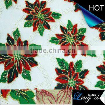 Organdy Fabric Printed Christmas Designs for South America