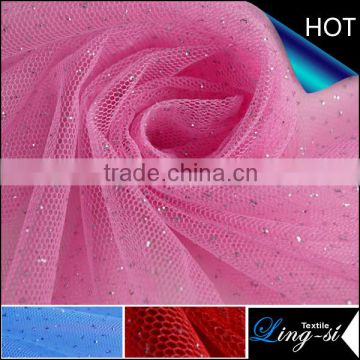 Polyester Metallic Glimmer Tulle Mesh Fabric