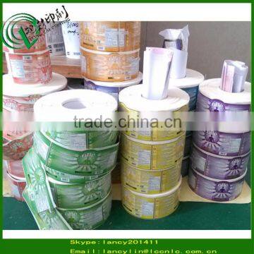 competitive price food label, canned food label, plastic bottle roll label sticker