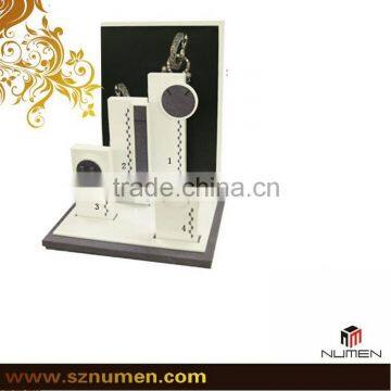 unique jewelry display stand fashion wooden/ leather/ suede jewelry display