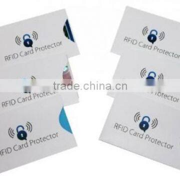 275gsm/182gsm aluminum paper rfid blocking material credit card sleeve, Rfid Shield Passport Sleeve