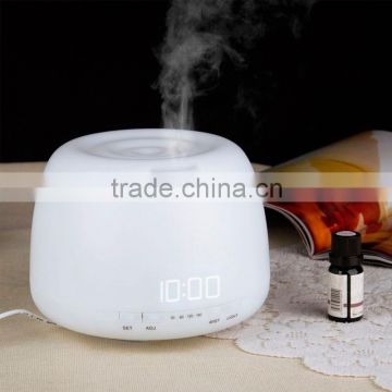 24v 400ml Ultrasonic Aromatherapy Essential Oil Diffuser With Clock