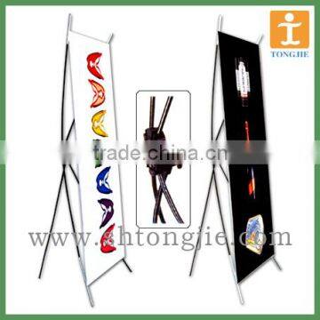 Customized Horizontal X Banner Stand/Tension X Banner Stand