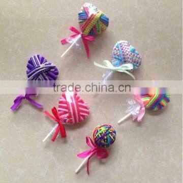 Wholesale Elastic Hair Ties Hair Band Lollipop Promotional Gift Item