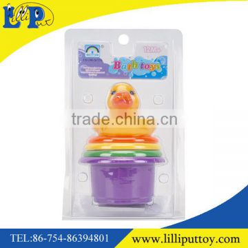 Cartoon duck baby folding cup bath toy