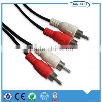 factory oem 2rca male to 2rca male cable low price av cable bnc audio jack cable