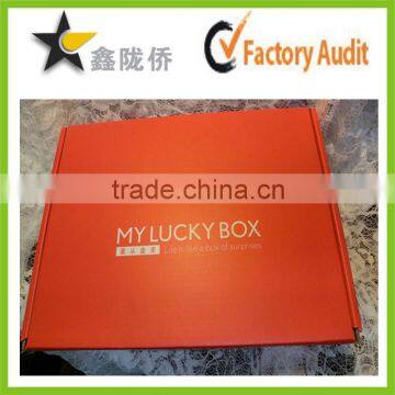 2015 Custom Color printed E Flute Corrugated Box                        
                                                Quality Choice