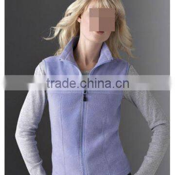 Purple Anti-pill Fleece Ladies Gilets