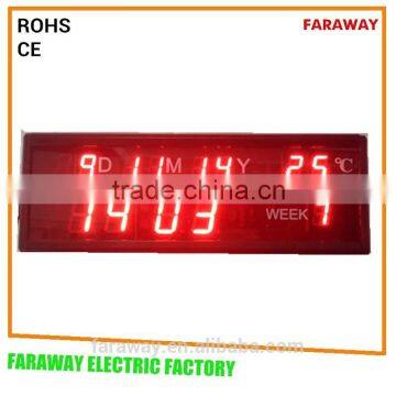digital desk clock with calendar, alarm,temperature