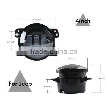 High Quality 4 Inch 30w Led Fog Light Bulb 4" Jee-p Wrangle-r LED Headlight for Jee-p Wrangle-r JK DODGE MAGNUM photo-6