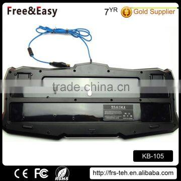 Multimedia Colorful Led Backlit Ergonomic Computer Keyboard photo-5