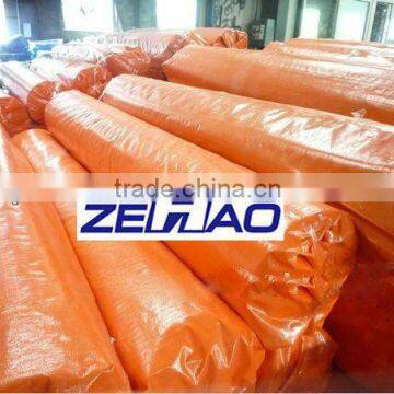 140gsm orange color tarpaulin making&hdpe tarpaulin rolls&qingdao tarpaulin