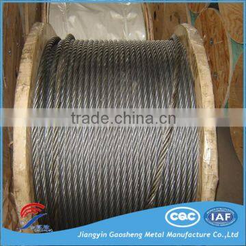 1x19 AISI304 306 stainless aircraft cable used in erosion control