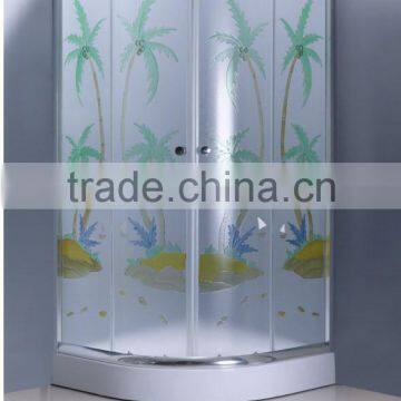 Corner Tempered Sliding Glass Door Simple Shower Enclosure (WMD-SR802K)