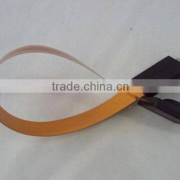 super slim copper conductor flat coaxial cable