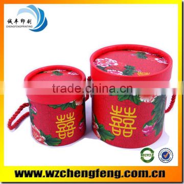 round cardboard cylinder gift box