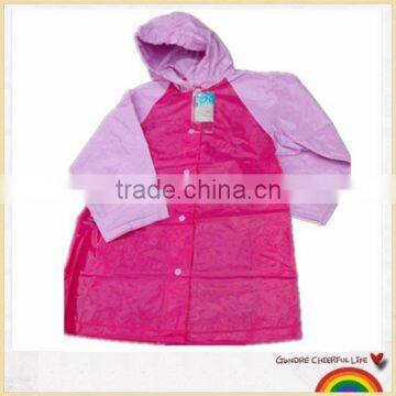 High quality assorted colors kids raincoat