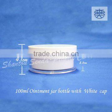 100ml Empty Plastic Bottle Jar Packaging,Round Lotion Bottle and Jar Plastic Cosmetic Packaging photo-2