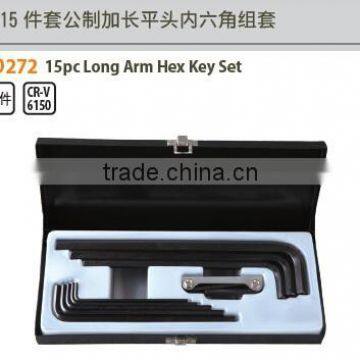 15pc Long Arm Hex Key Set