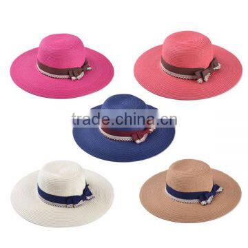 2014 Good Quality Wholesale Promotional Cheap Manufacture Fashion China Braid Straw Beach Hat