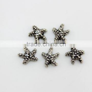 2015 Hot Sale Starfish Ocean Floating Locket Charms Antique Jewelry