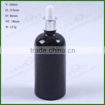 100ML Black Glass Bottle For Essential Oil